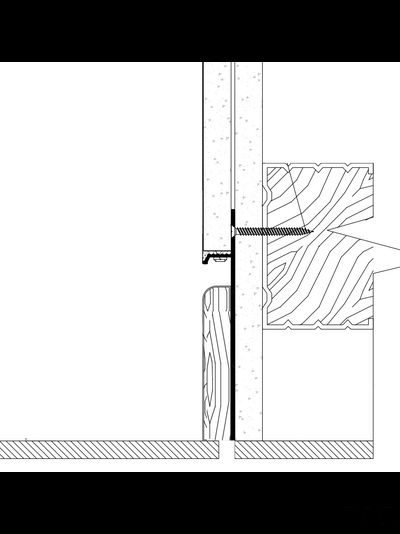 Плинтус скрытого монтажа PRO DESIGN 323 черный муар RAL 9005