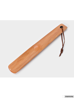 Ложка для обуви под нанесение, 23.5×3.5 см, светлое дерево (с индивидуальной гравировкой)