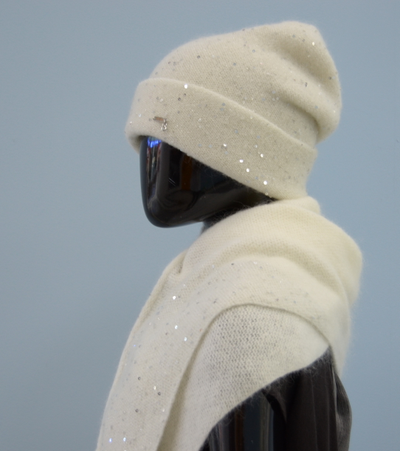 Шапка с отворотом и шарф платок Визио фото