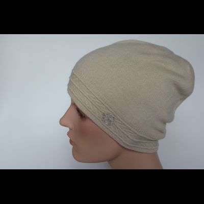 Кашемировая шапка Loro Piana Италия Vizio 7017 бежевая