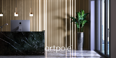 Гипсовая панель BARCODE BIG + LED артикул D-0009