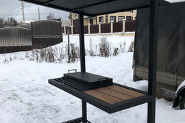 Мангал Loft с крышей