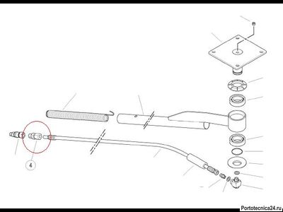Переходник штуцер 3/8"; BSPT-d.12F для консоли