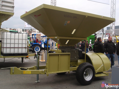 Передвижная вальцовая плющилка влажного зерна с прессом ROmiLL CP1 Little