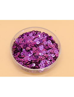 Пайетки 3 мм, цвет фуксия