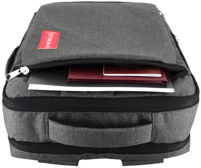 Рюкзак сумка для ноутбука 15.6 - 17.3 дюймов Optimum, темно-серый
