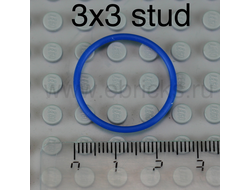 Rubber Belt Large Round Cross Section - Approx. 3 1/4 x 3 1/4, Blue (x37 / 4286126 / 4544147 / 6049730 / 70904)