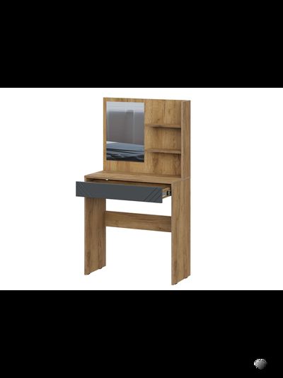 Байкал Стол туалетный с зеркалом Дуб Золотой / Графит