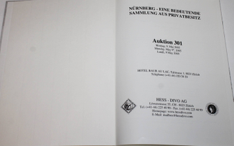 Hess-Divo AG. Aukcion 301. 9 May 2005. Каталог аукциона. На нем. языке. Zurich, 2005.