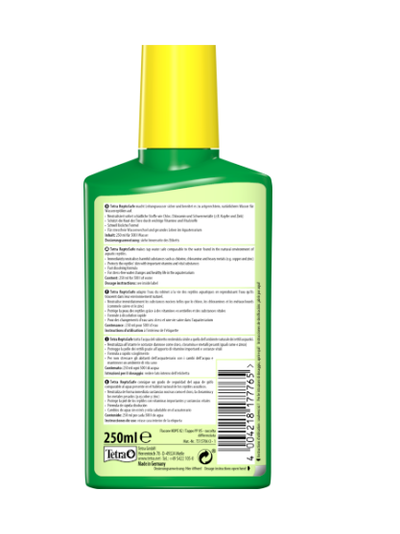 Tetra ReptoSafe нейтрализует водопроводную воду и делает ее безопасной для водных рептилий, 100 мл
