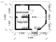 Б-21 ГАБАРИТНЫЕ РАЗМЕРЫ: (4Х5М) 1 ЭТАЖ, ОБЩАЯ ПЛОЩАДЬ: 18М²