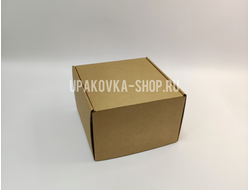 Коробка с откидной крышкой 165*175*110 мм БУРЫЙ