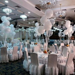 Комплект свадебных фонтанов шаров для украшения зала "Сияние"