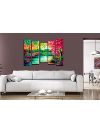 Модульная картина "Сказочный лес"