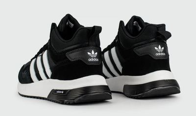 Adidas Retropy F2 Mid With Fur Black White