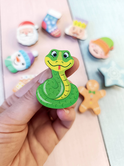 Набор фигурок для творчества. Декоративные прищепки "Новый год"