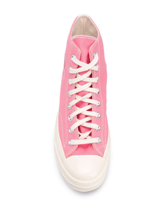 Кеды Converse Play Comme Des Garcons розовые высокие