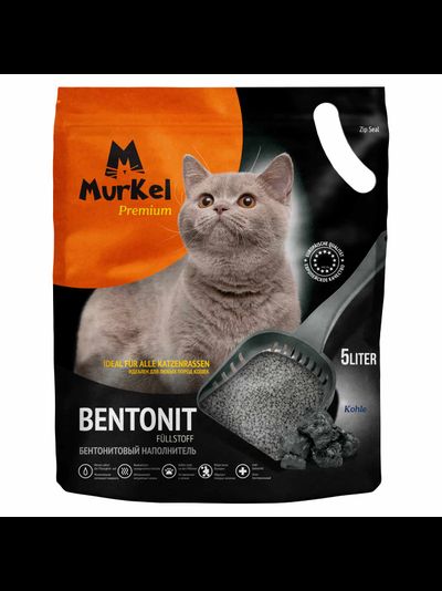 Murkel комкующийся с АКТИВИРОВАННЫМ УГЛЕМ 5л
