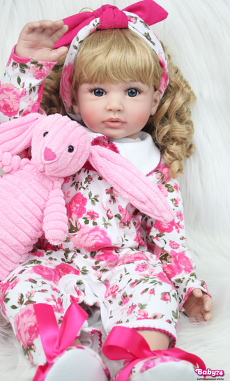 Кукла реборн — девочка  "Лилиан" 60 см