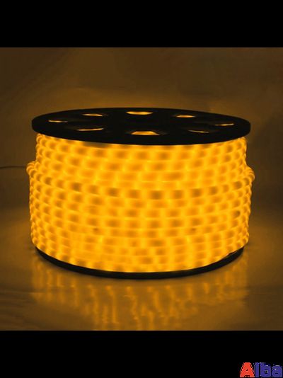 Дюралайт 2-х провод. ЖЕЛТЫЙ, молочный