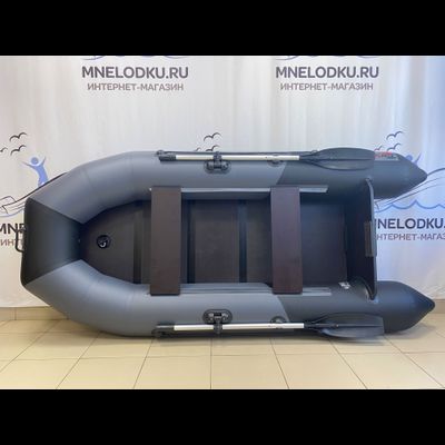 Моторная лодка Таймень NX 2850 слань-книжка киль графит/черный вид сверху - MNELODKU.RU