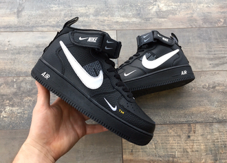 Кроссовки Nike Air Force 1 Utility Mid Black