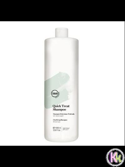 360 HAIR PROFESSIONAL Шампунь глубокого очищения для всех типов волос Quick Treat Shampoo, 1000 мл