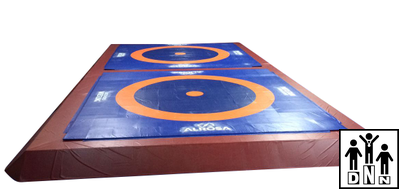 Помост для 2х борцовских ковров 16х30х0,8м DNN (порошковая окраска)