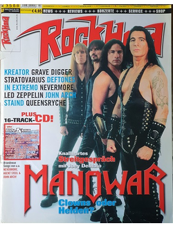 Rock Hard Magazine Manowar, Kreator, Grave Digger, Иностранные музыкальные журналы, Intpressshop