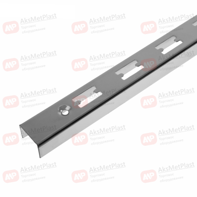 2202 Профиль "П"-образный перфорированный Canalina/Global хром 50х50 L=2400 мм шаг 50 мм W30.5xH23xL2400мм толщина стенки 1.8мм