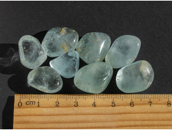Топаз голубой галтовка в ассортименте, Нигерия (20-23 мм, 6-8 г) №21369