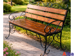 Скамейка уличная кованная 9