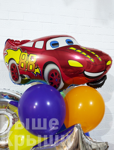 Сет "Тачки" (11 шариков + 1 цифра)