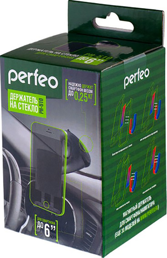 Автомобильный держатель для телефона/навигатора Perfeo-510 (черный)