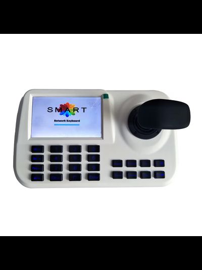 DE/IPK1008 Пульт управления PTZ IP камерами, с дисплеем 5". Джостик управления, дополнительный выход на внешний монитор. Full HD. до 5 Мп.