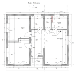 Одноэтажный дом с двумя спальнями 69м² (S85)