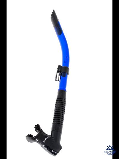 Трубка для дайвинга Marlin FLASH (прямая гофра) BLUE/BLACK