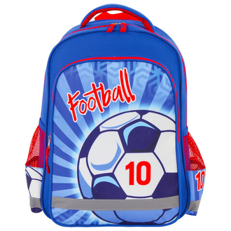 Рюкзак ПИФАГОР SCHOOL для начальной школы, "SOCCER BALL", 38х28х14 см, 228822