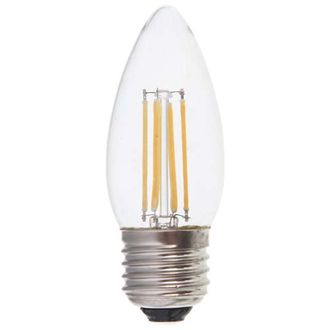 Светодиодная филаментная лампа Ecola Candle LED 5w 220v E27 4000K