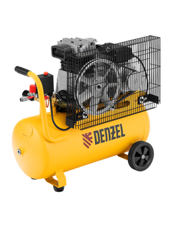 Компрессор воздушный BCI2300/50, ременный привод, 2.3 кВт, 50 литров, 400 л/мин Denzel