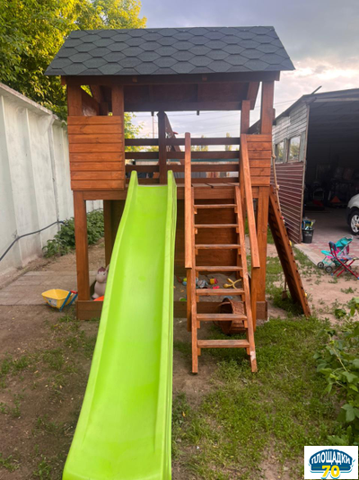 Горка детская - Скат Tsuri (Тсури) 3 метра Салатовый