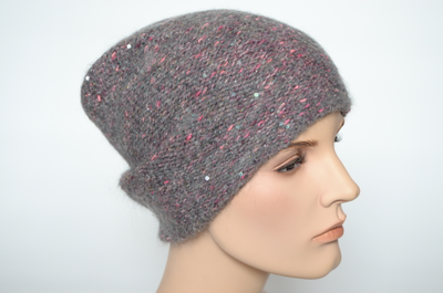 Vizio Италия 6926 CL шапка серая  фуксией цвет 8- 20 фото