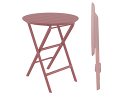 Стол пластиковый складной Helen Folding Table Ø60, марсала, Ø600х740 мм купить в Алуште