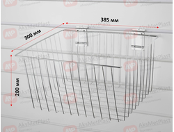 K4020 Корзина для экономпанели размер 385х300х200 мм хром