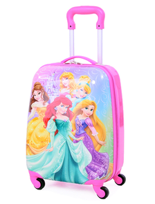 Детский чемодан на 4 колесах Принцессы Дисней / Disney Princess (Пять 5 принцесс)