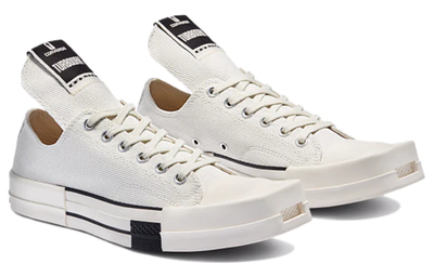 Женские белые низкие Кеды Converse Rick Owens DRKSHDW DRKSTAR 172345C