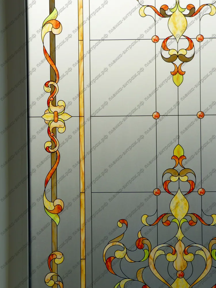 Витражная пленка на окна - Альтернатива шторам - фото 11