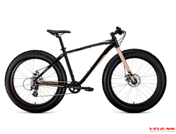 Велосипед FORWARD BIZON 26 (рост 18" 8ск.), черный/бежевый