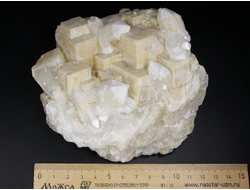 Кальцит, Кварц молочный, Россия, Дальнегорск (120*115*53 мм, 740 г) №26039