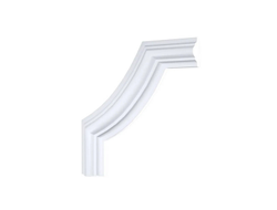 Угловой элемент DECOR-DIZAYN C1-DD002 к молдингу DD002, из дюрополимера, под покраску, 4шт